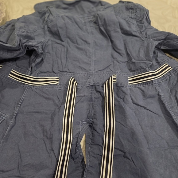Free People Blue Cotton Jacket Size 4 - Picture 6 of 6